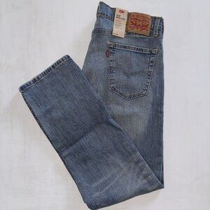 NWT Men's Levi's 505 Regular Fit Jeans Straight, 34/32 Medium Wash Denim Blue
